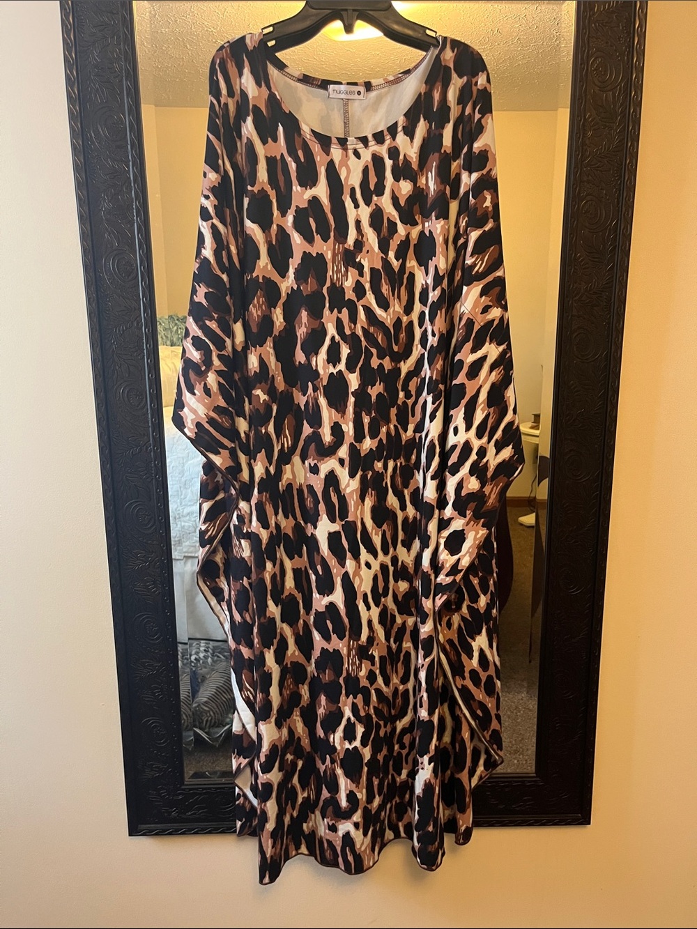 3x Nuggles Swim dress Brown and Black Leopard Maxi Dress